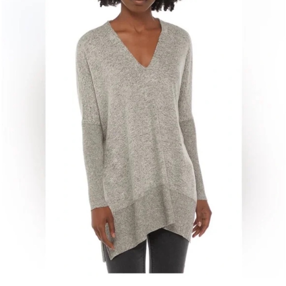 Chance or Fate heather gray lightweight oversized pullover sweater Size XS